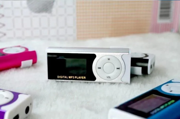 USB мини MP3-плеер с зажимом, ЖК-экран, поддержка 16 ГБ, Micro SD, TF карта, с наушниками и usb-кабелем, портативный MP3 музыкальный дизайн, спортивный