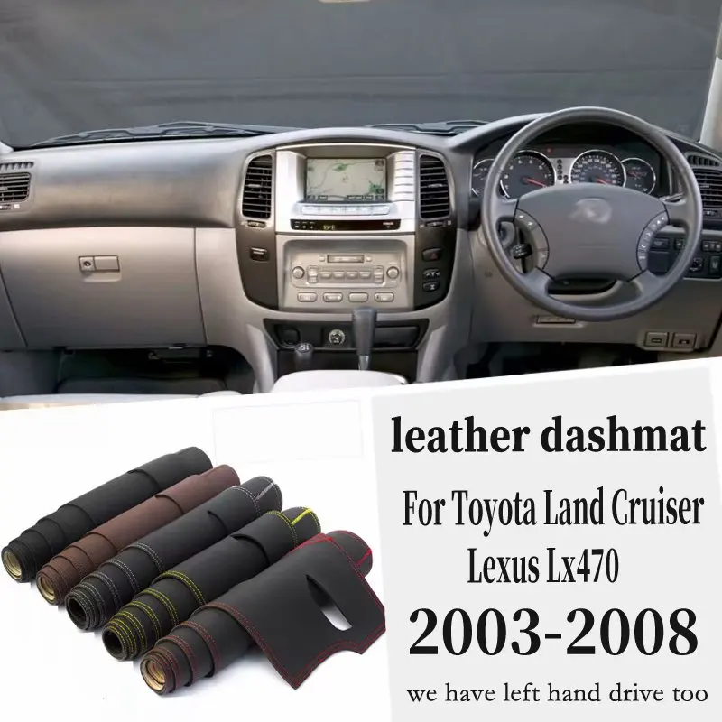 Кожаный коврик для приборной панели автомобильный Стайлинг аксессуары RHD Toyota Land