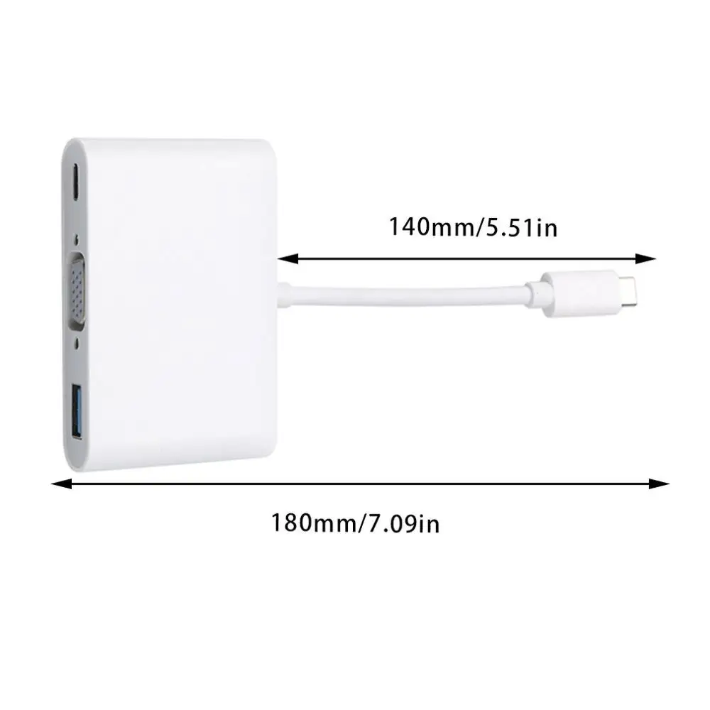 Изысканный дизайн практичный компактный портативный для Apple Usb c Vga многопортовый