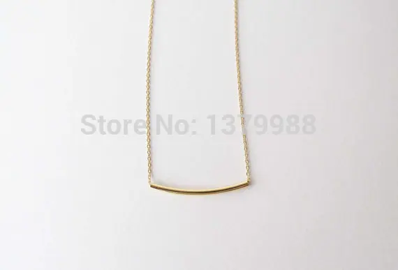 Изогнутое ожерелье в форме полосы простое дизайнерское изогнутое с милым