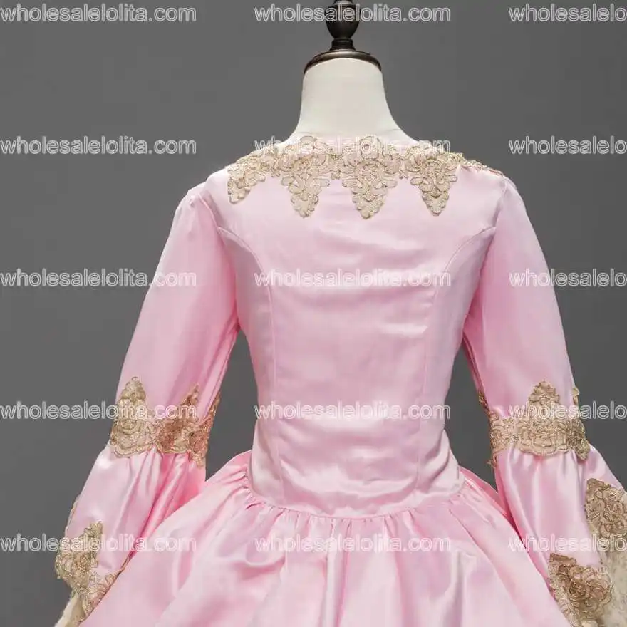 Розовое платье Marie Antoinette Renaissance из парчи бальное костюм для восстановления|costume