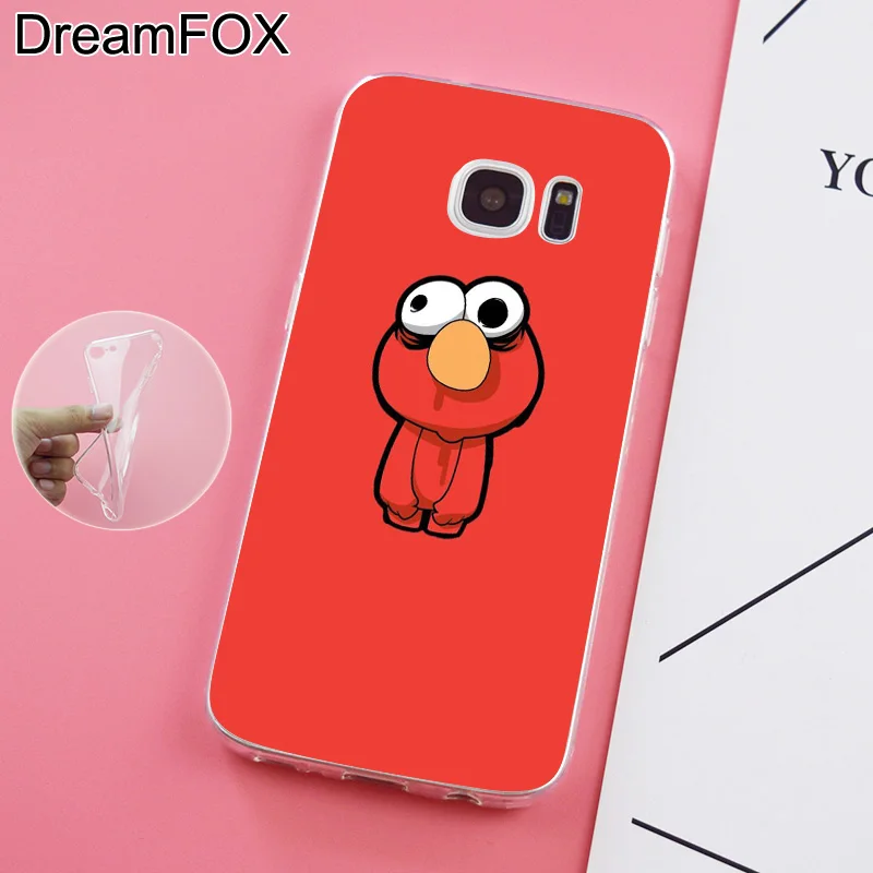 DREAMFOX K078 Elmo Стильный Мягкий ТПУ силиконовый чехол для samsung Galaxy Note S 6 7 8 9 Edge Plus Grand Prime