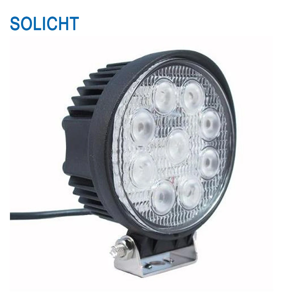 Светодиодный Рабочий фонарь SOLICHT 9x3 Вт 12 В 24 27 4 дюйма водонепроницаемый 4X4