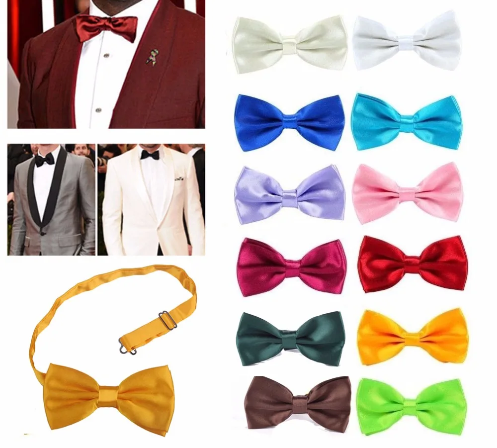 Классический Модный Новый мужской регулируемый галстук бабочка Официальный для