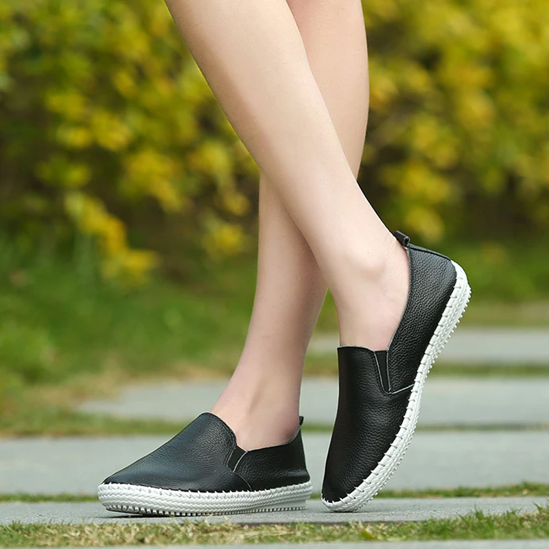 2017 г. обувь женская из натуральной кожи на плоской подошве с пряжкой Мокасины