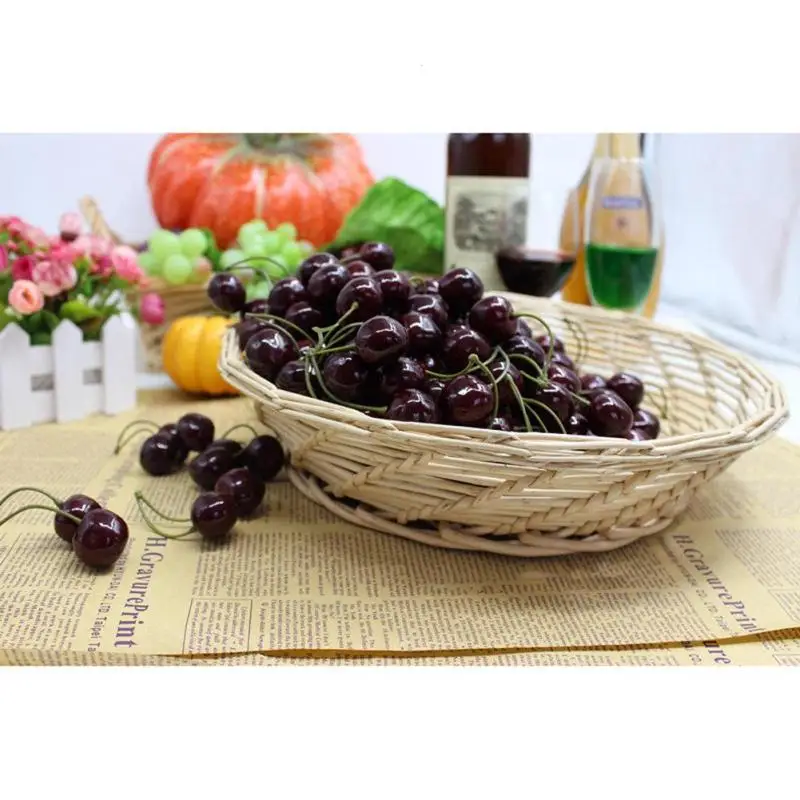 Моделирование вечерние cherry поддельные фрукты и овощи модель дома окна игрушки