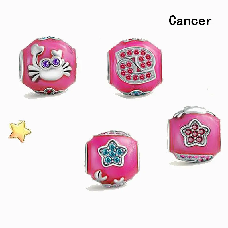 Знак DIY урожай 925 серебряные подвески хрустальные шарики прокладки бусины fit