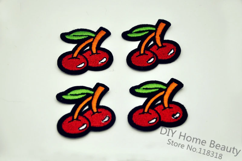 1 шт. вышитая вишня с фруктами железные нашивки для одежды аксессуары швейные