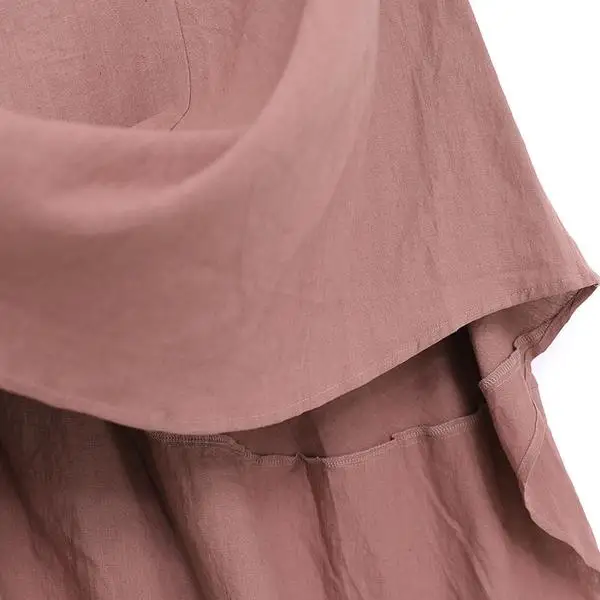 BUYKUD 2019 женские льняные длинные юбки с эластичной резинкой на талии Необычные
