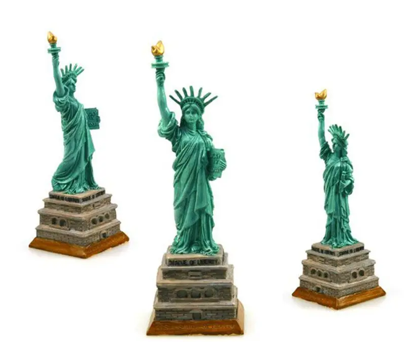 

USA Statue Of Liberty Creative Resin Crafts World Famous Landmark Model Tourism Souvenir Gifts Collection Home Decoration