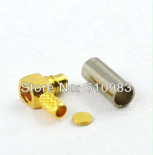 MMCX обжимной штекер прямоугольный разъем для LMR100 RG316 |