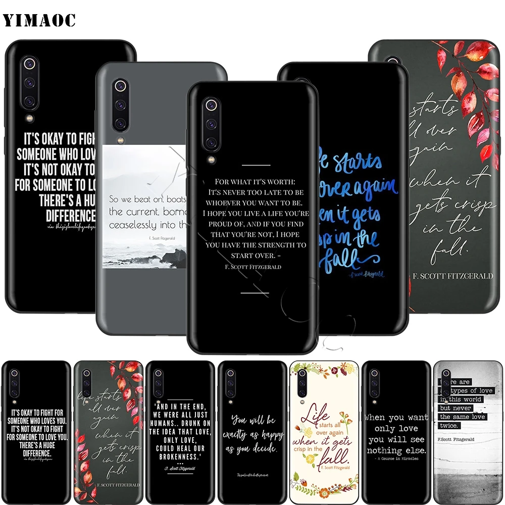 Жизненное предложение F. Чехол для Xiaomi Redmi MI Note MAX 3 6a 7 6 8 9 10 GO SE A1 A2 A3 Lite 8A F1 Pro|Бамперы|