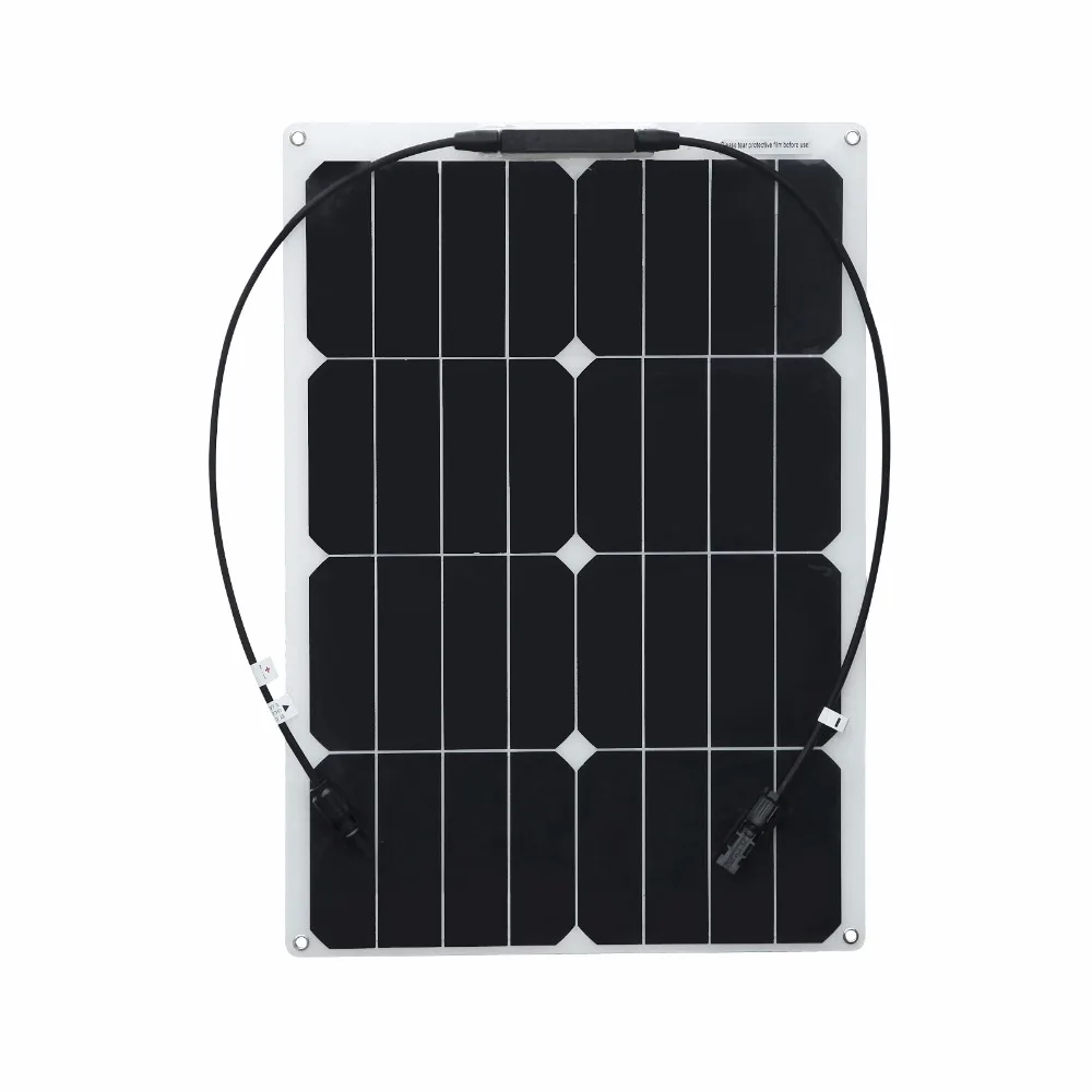 Solarparts 1x30 Вт Гибкие Фотоэлектрические Солнечные Панели зарядное устройство