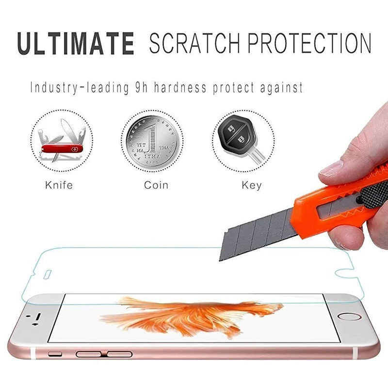 3 шт. для IPhone X 5 5S 5C SE 6 6 S 7 8 Plus защита экрана закаленное стекло для IPhone X Coque защита стекла аксессуары для телефонов