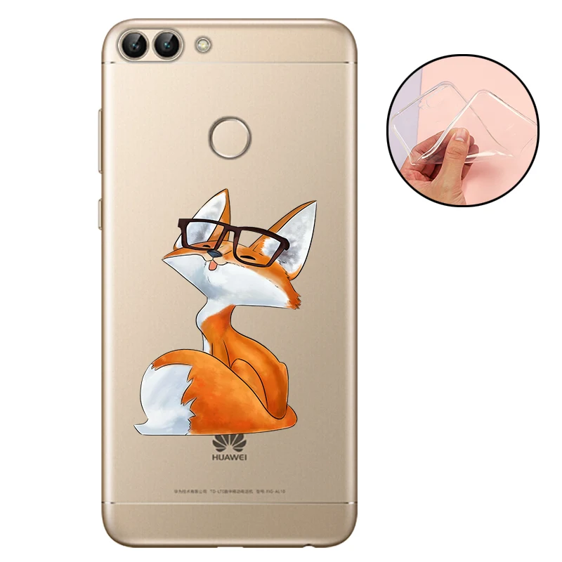 CROWNPRO СПС huawei P Smart чехол силиконовый мягкий ТПУ чехол P Smart Coque задний телефон для Funda huawei P Smart чехлы - Цвет: TAHHH