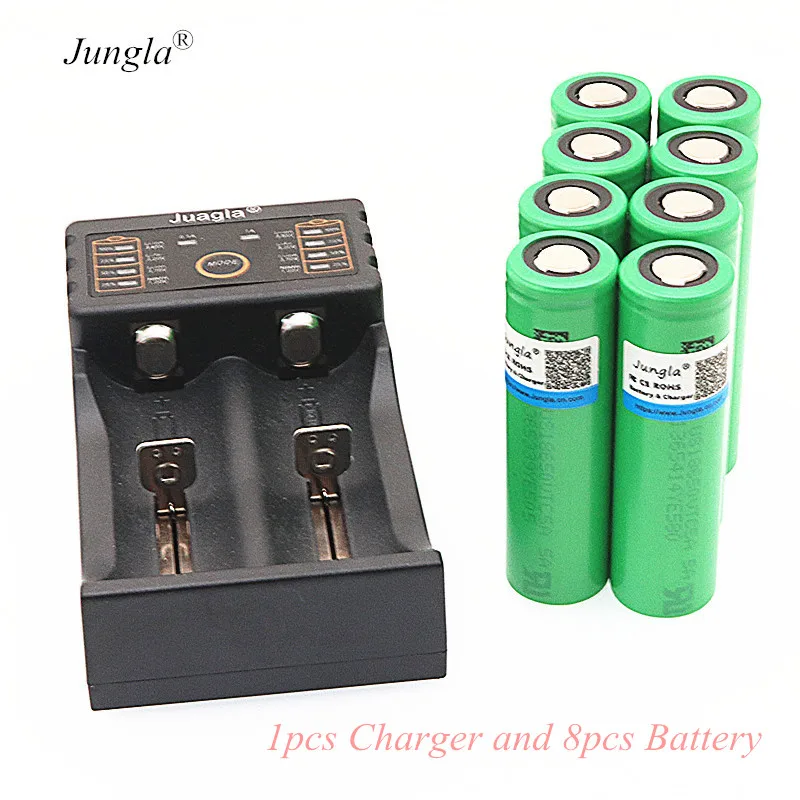 Бренд VTC5A 2600 mAh 18650 литиевая батарея 30A Разрядка Для US18650VTC5A электронная сигарета еes+ 1 шт зарядное устройство