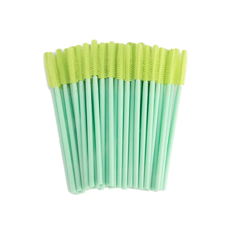 Mint Dark Green Zwellbe одноразовые силиконовые гелевые, для ресниц расческа 50 шт./упак. удлинение ресниц тушь для ресниц палочки для макияжа Профессиональные косметические инструменты - Цвет: Mint Dark Green