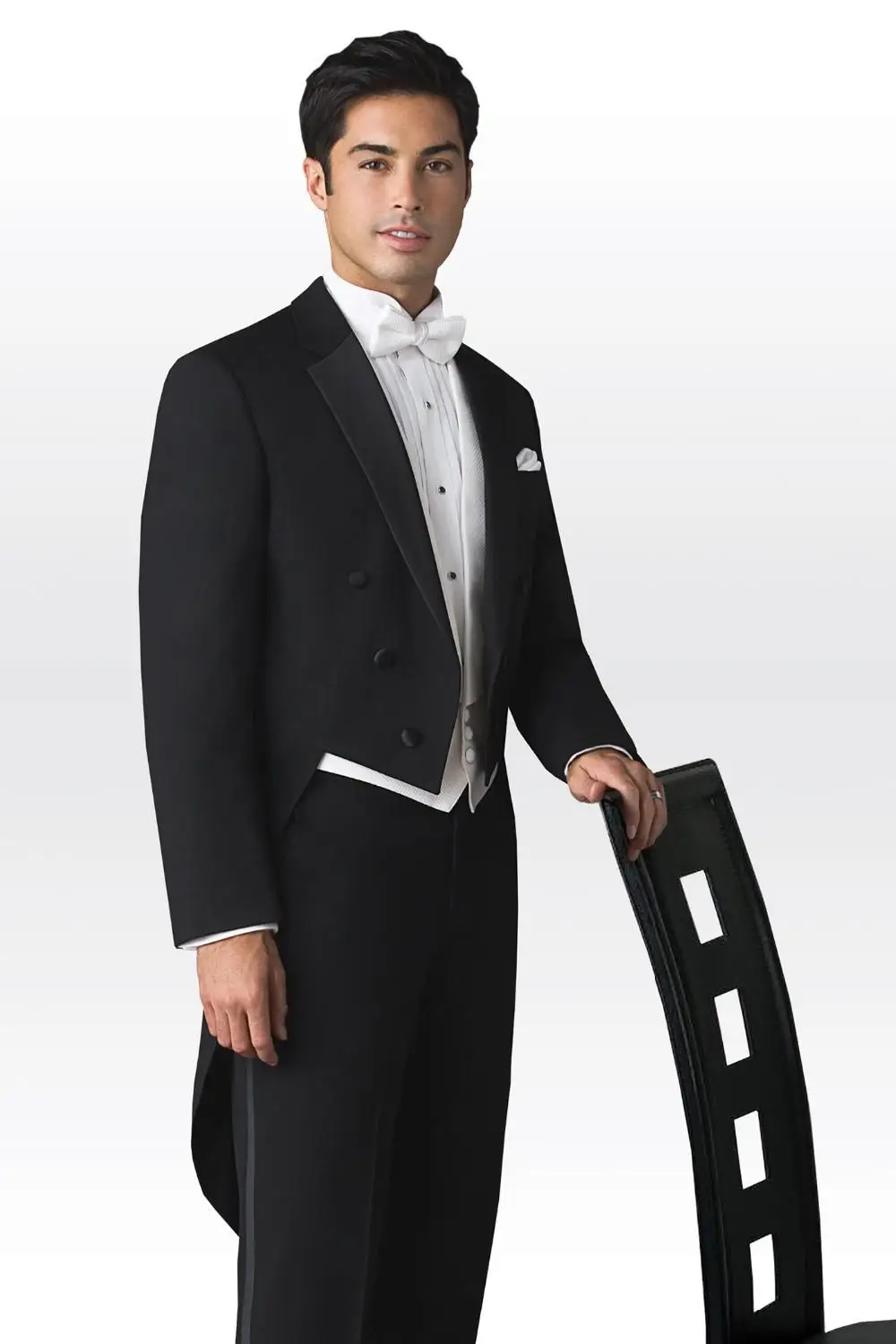 

Latest Design Mens Suits Groom Tailcoat Groomsmen Wedding Party Dinner Best Man Suits Blazer (Jacket+Pants+Vest+Tie) NO:1160