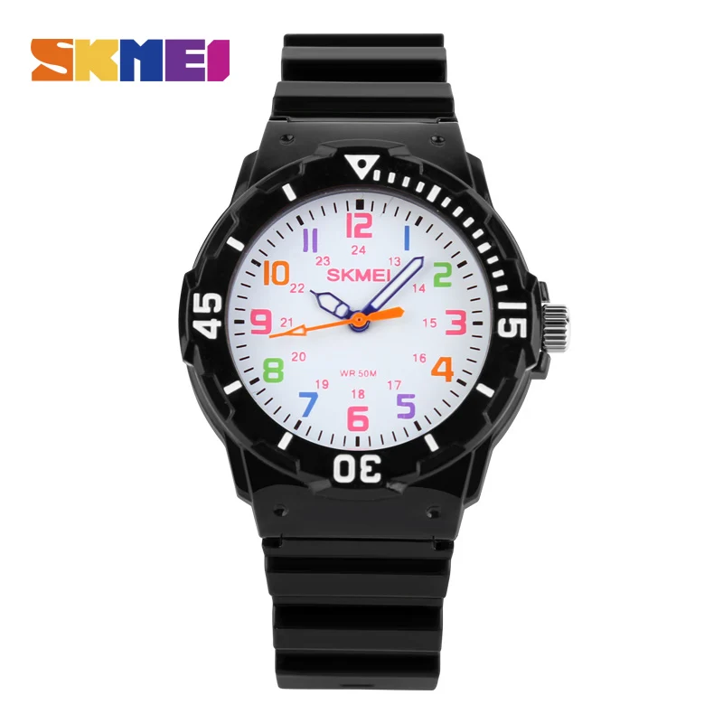 SKMEI Fashion Casual Children Watches 50M Waterproof Quartz Wristwatches Jelly Kids Clock boys Hours girls Students Watch 1043 | Наручные