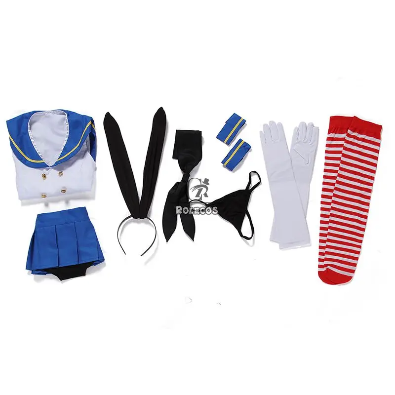 ROLECOS бренд Аниме игры Kantai Коллекция Косплей костюмы Shimakaze моряка униформа одежда
