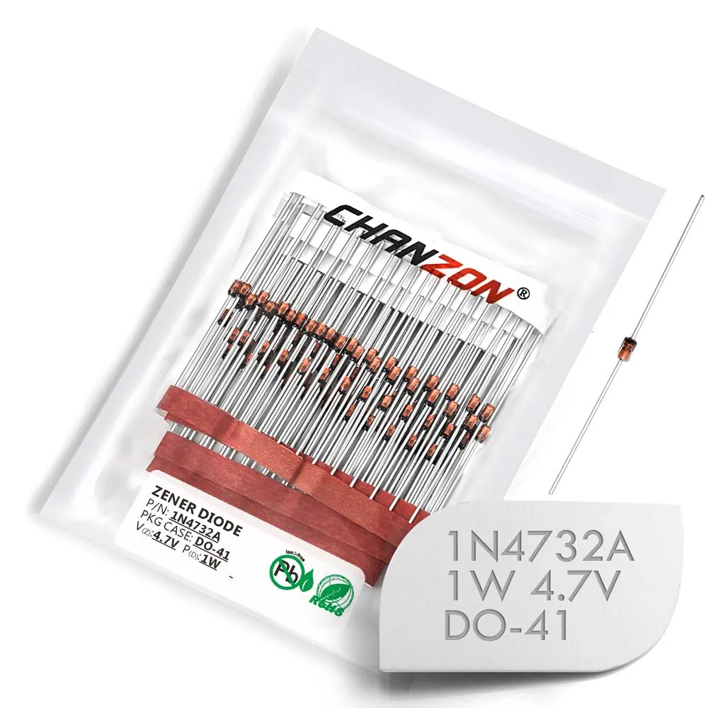 (100 шт.) 1N4732A 1N4732 Мощность зенеровский диод 1 Вт 4 7 V DO 41 (DO 204AL) осевой кулер ватт вольт