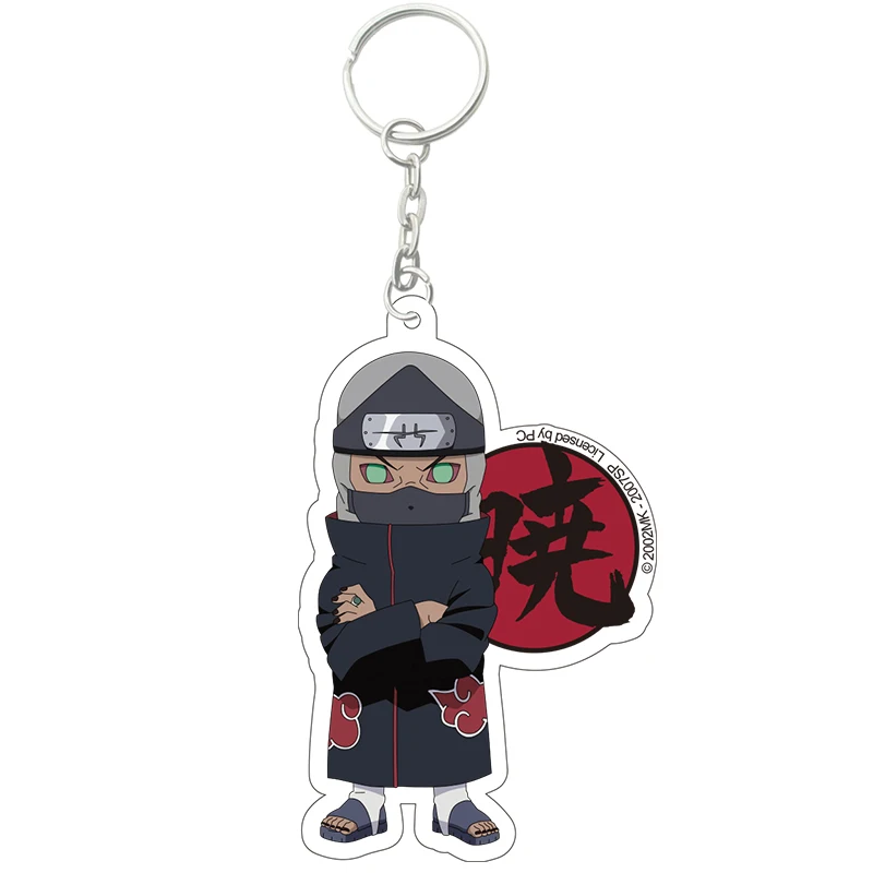 H Аниме Наруто Акацуки Учиха Итачи косплей реквизит Pein Pain Sasori Konan Deidara Kisame дети взрослые ПВХ брелок Подвеска Игрушка Новинка - Цвет: H