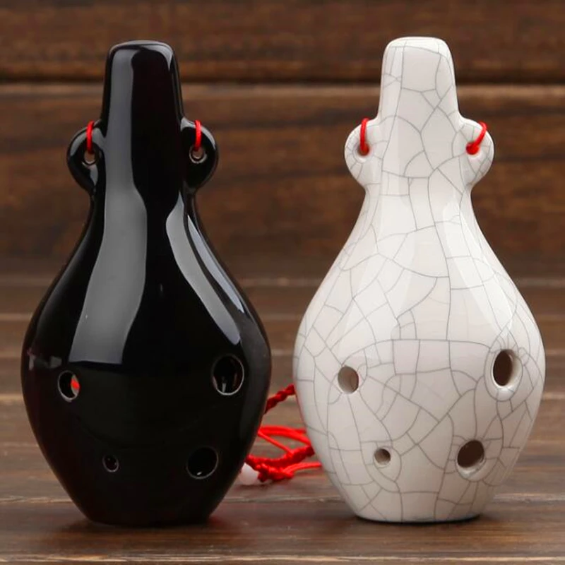 

2017 Новинка AC 6 отверстий окарина Ключ C мини Керамическая Флейта 2 вида цветов Карманный музыкальный инструмент альт окарина для любителей м...