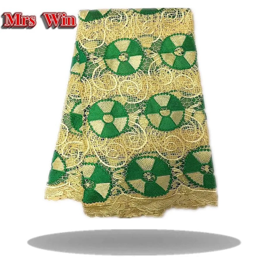 latest african guipure lace royal blue water soluble chemical fabric!high quality cord 5yards/1lot | Дом и сад