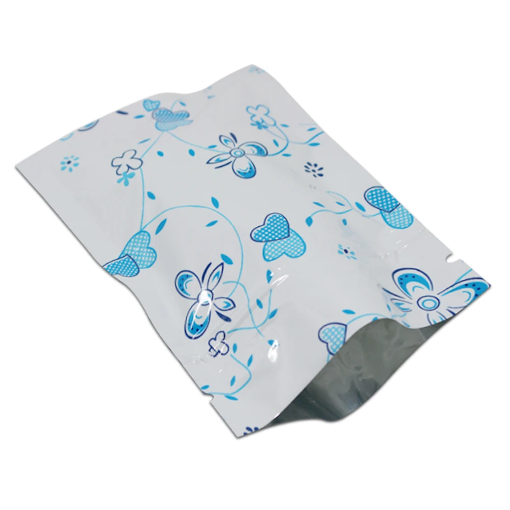 7x10 см Самоуплотняющаяся Zip Lock mylar Фольга мешок закрывающимися плоским ziplock Алюминий Фольга Чехлы для Еда конфеты закуски Вышивка Крестом Пакет