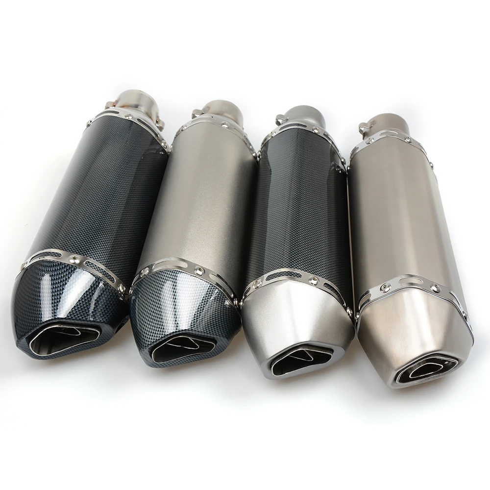 Универсальная выхлопная труба мотоцикла 38 51 мм Модифицированная глушителя для