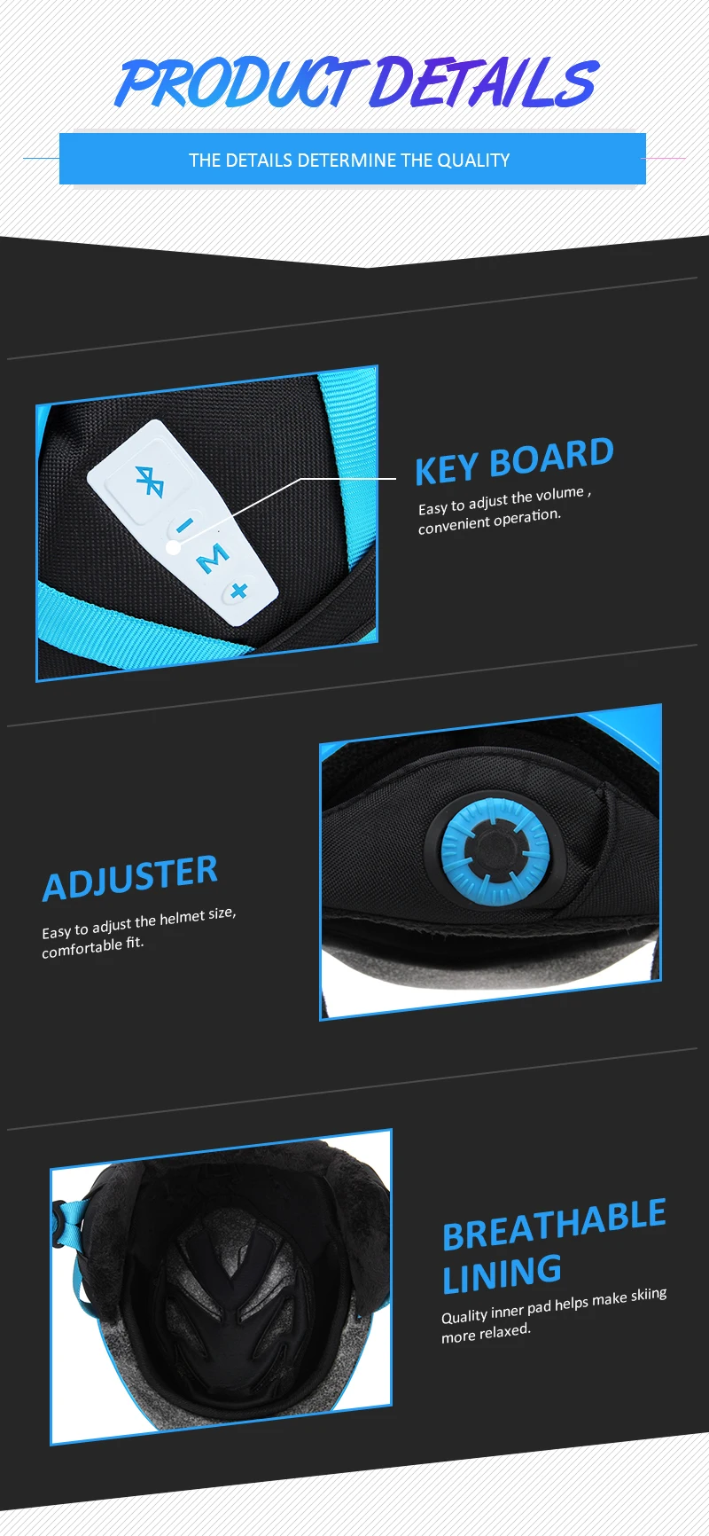 BABAALI Снежный шлем музыкальный Bluetooth шлем умный скейтборд шлем крутой Макс подкладка лыжные шлемы