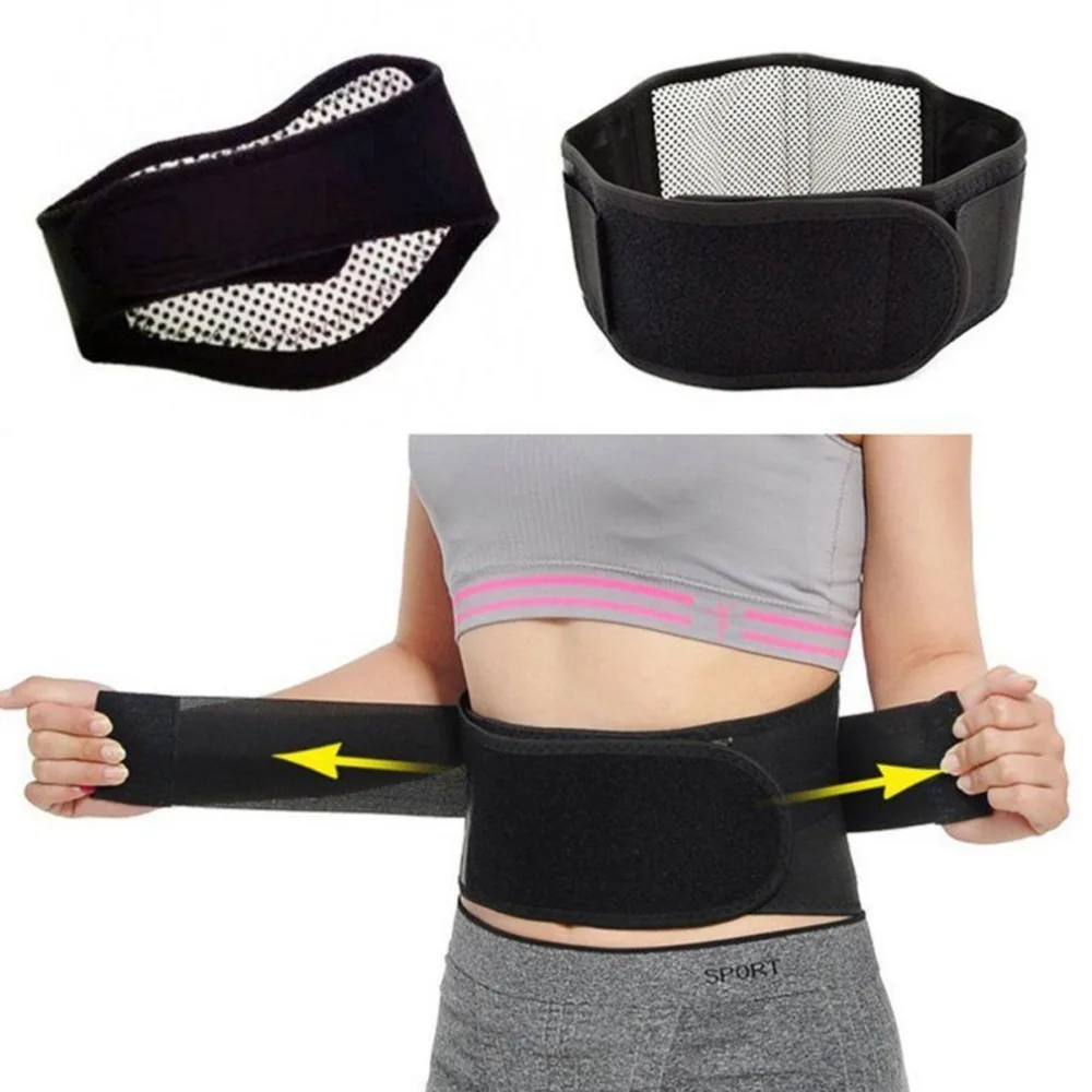 

Self-heating Magnetic Therapy Waist Belt Adjustable Tourmaline Back Waist Support Health Care Braces Double Banded Pain Relieve