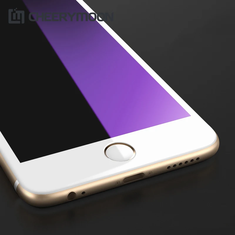 CHEERYMOON Фиолетовый Синий Уход за глазами для iPhone 7 Full Plus полное покрытие телефона