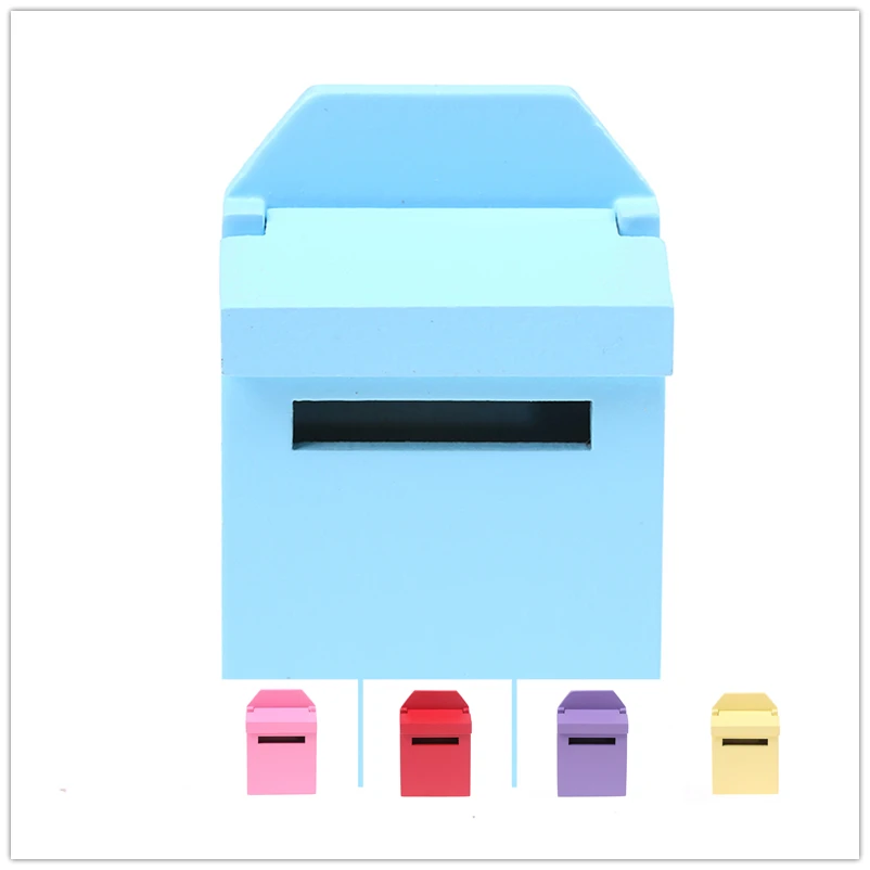 

DIY Doll Furniture Mini Wood Small Mailbox Dollhouse Miniatures 1:12 Accessories Doll House Wooden Mailbox Miniature