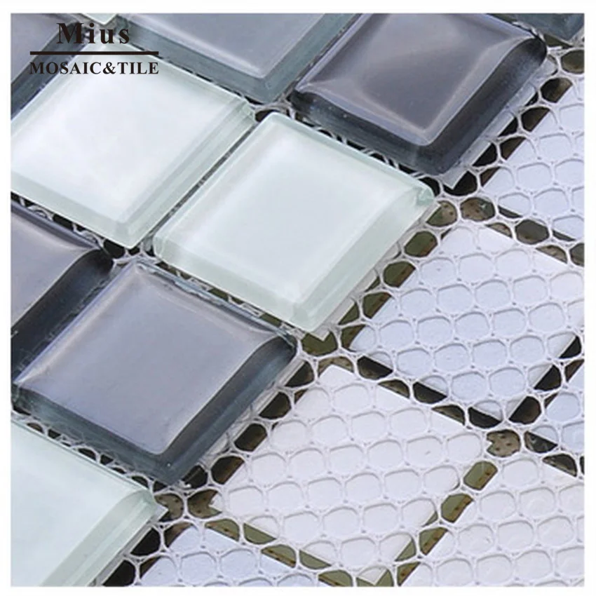 Серая мозаичная плитка из хрустального стекла|tiles pattern|tiling mosaic tilestile grey |