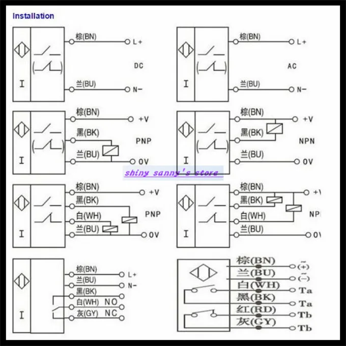 LJ18A3-8-Z/BY M18 6-36VDC три провода DC PNP NO 8 мм измерение расстояния индуктивный датчик