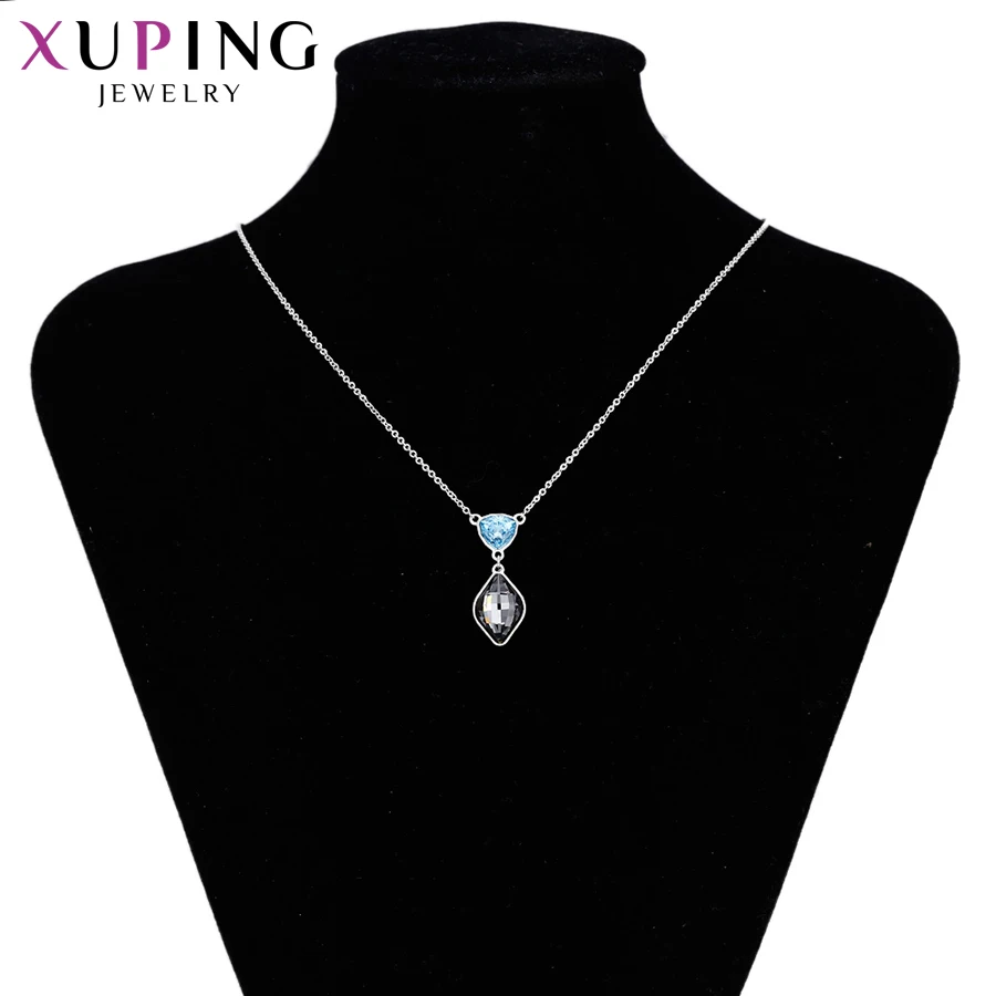 Xuping, модная подвеска, Роскошные Кристаллы от Swarovski, подвеска в виде капли воды, ожерелья для женщин, подарки на день Святого Валентина, 43461