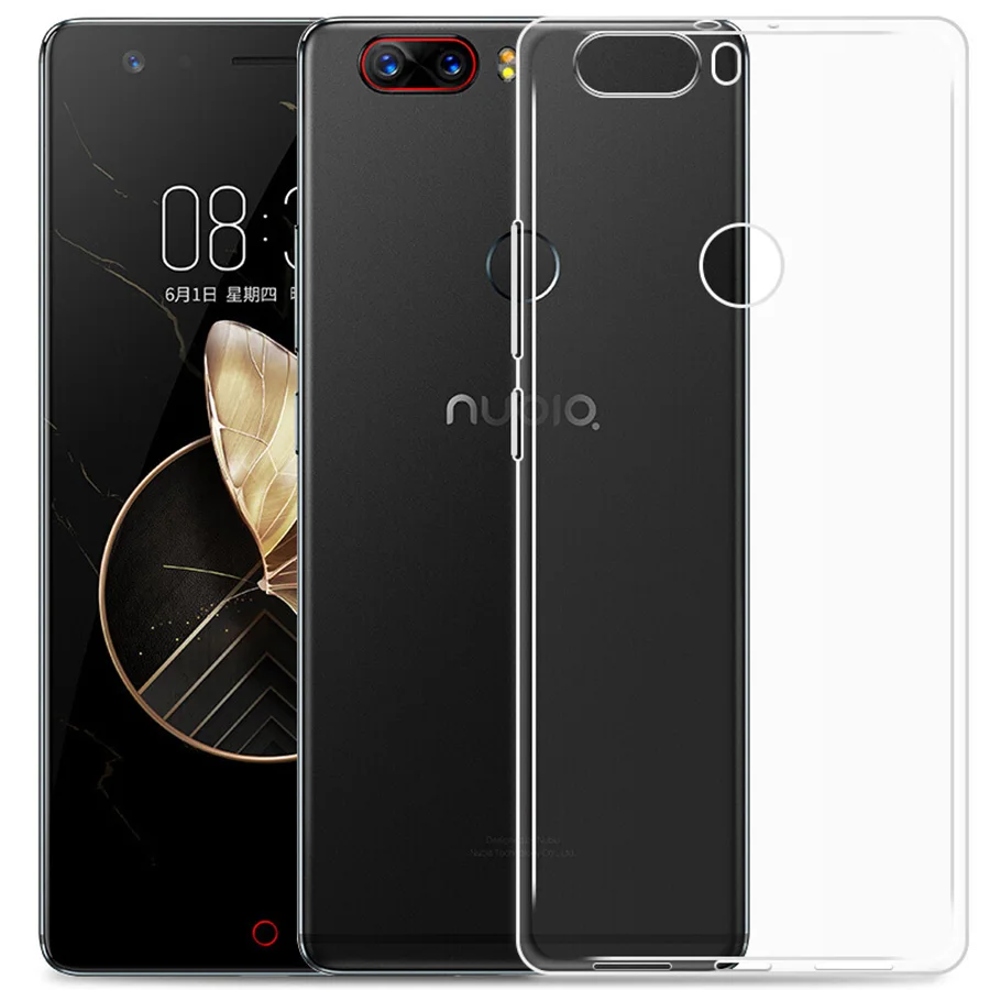 Прозрачный мягкий чехол из ТПУ для zte Red Magic Nubia Z18 Z17 Z11 Max Mini MiniS N2 N3 M2 Lite V18 Z17s ультратонкий защитный чехол