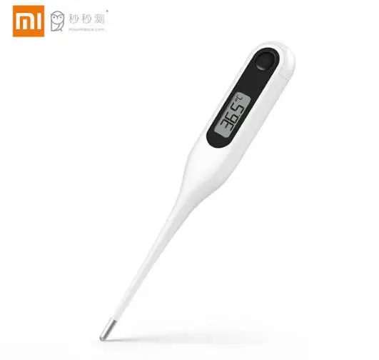 with battery С батареей Xiaomi Miaomiaoce lcd цифровой медицинский термометр для детей и взрослых, для измерения температуры полости рта и подмышек - Цвет: with battery