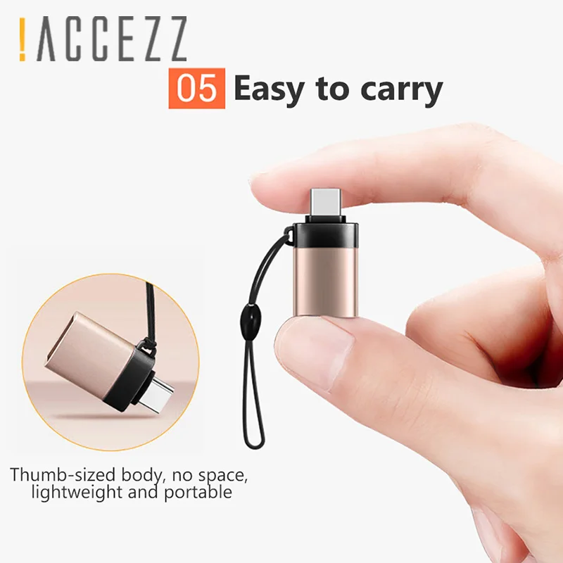 ! ACCEZZ 2 шт. 3 Тип C OTG адаптер USB 0 для samsung S8 huawei P20 Xiaomi Mi8 Lite type-C Мужской Android зарядный