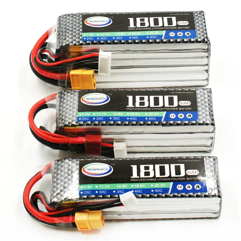 4S 14 8 V 1800 мА/ч 60C Батарея Lipo для удаленного Управление игрушки RC вертолет Дрон