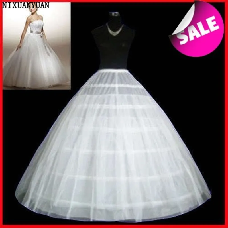 Женская Нижняя юбка уникальный дизайн белая бальная с 6 обручами свадебное