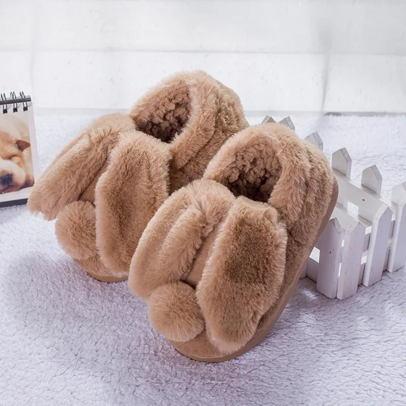 Новинка; хлопковые тапочки для детей; Pantuflas; домашние тапочки для мальчиков и девочек; милые детские зимние тапочки с героями мультфильмов; домашняя обувь для спальни - Цвет: 4