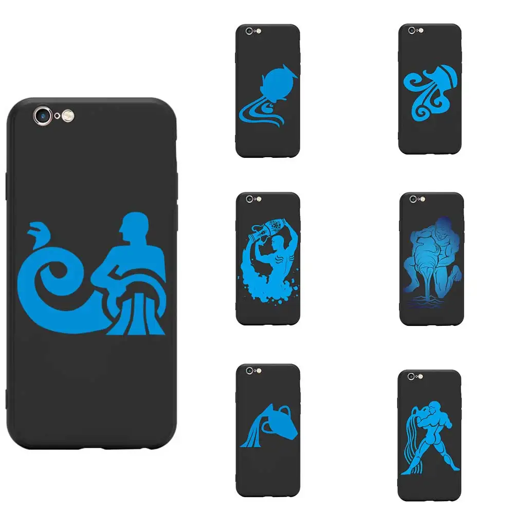 Мягкий чехол для телефона из ТПУ с астрологическими знаками Зодиака созвездиями