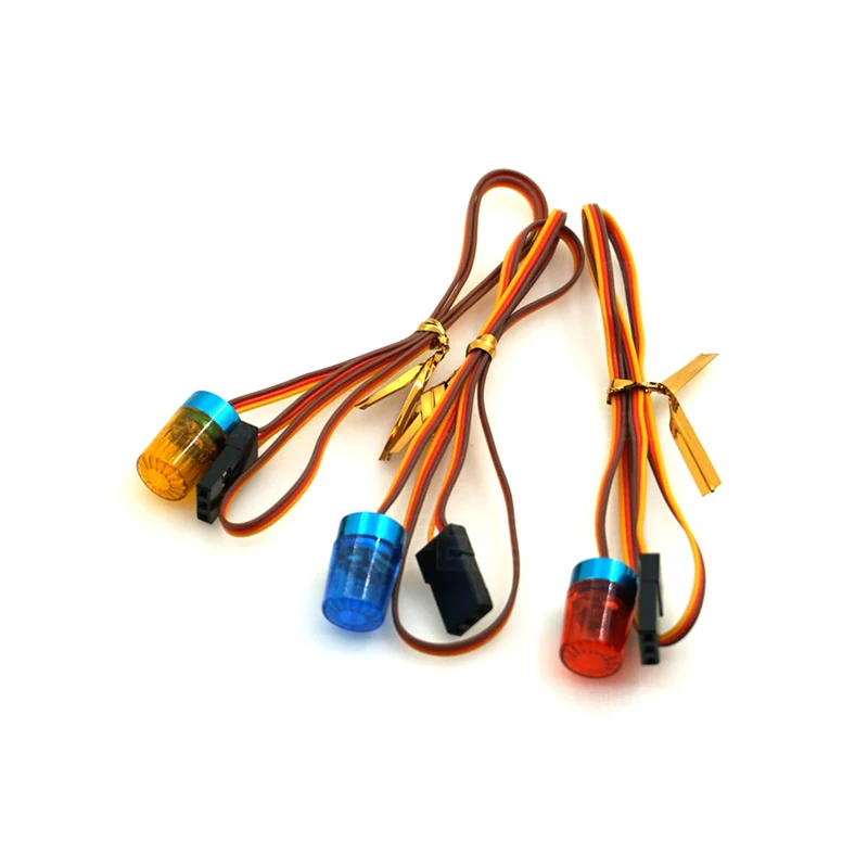 

Round Emergency Police Alarm Rotating Flashing 5 Modes Light For RC Car Engineer Truck