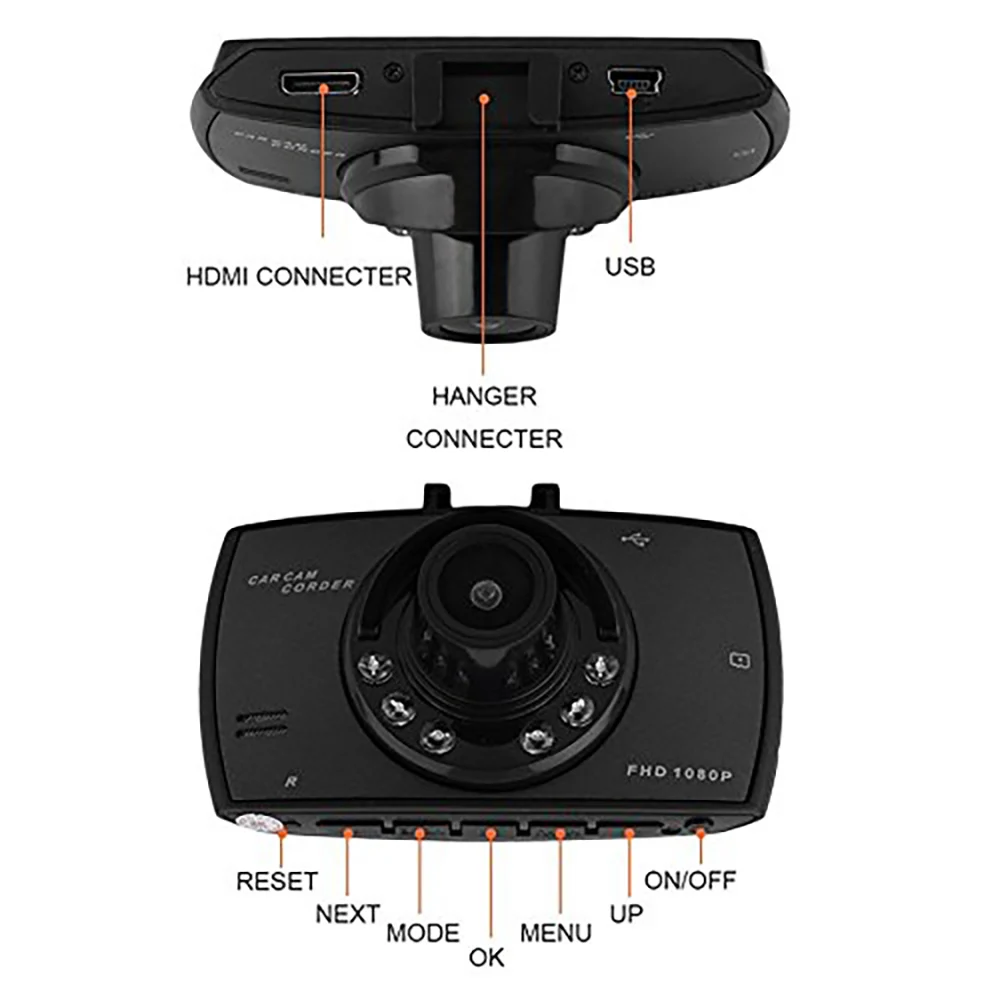 Оригинальная Автомобильная dvr камера Авто 2 7 &quotG30 Full HD 1080P 170 градусов