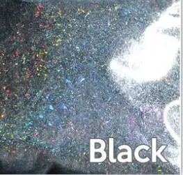 Black (5grams) 5 г/пакет PGFK-004 новая галактика голографические лазерные хлопья большой размер лучший эффект для ногтей искусство Блеск супер голографический блеск - Цвет: Black (5grams)