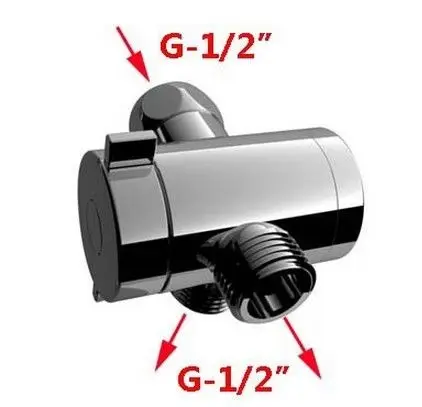 3 ходовой клапан для душевой головки G1/2 &quotТрехходовой Т адаптер унитаза биде