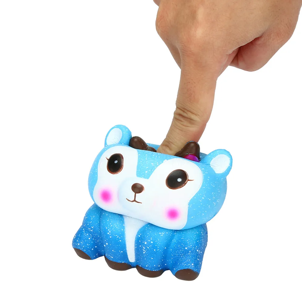 Милые игрушки для малышей Kawaii мультяшный Галактический олень Сжимаемый медленно