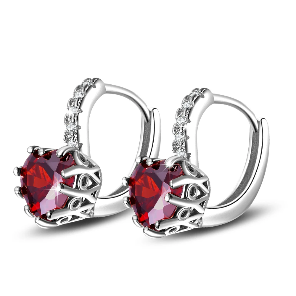 Wholesale fashion style sterling silver jewelry white gold plated mini cat sitting on the moon hoop earrings for women 515 | Украшения и